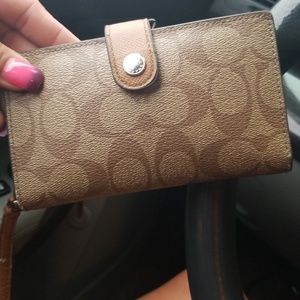 COACH wristlet / phone holder/ CUTE!